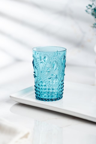 Akrilik Aquamarin Tekli Kısa Bardak & Su Meşrubat Kahve Yanı Bardağı 400 Ml Cam Değildir Çok Renkli