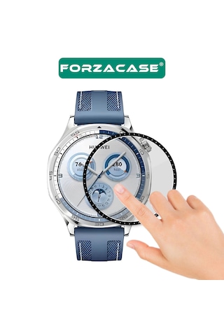 Forzacase Huawei Watch Ultimate 2 İle Uyumlu Çerçeveli Tam Kaplayan 3d Pet Ekran Koruyucu Film - Fc016