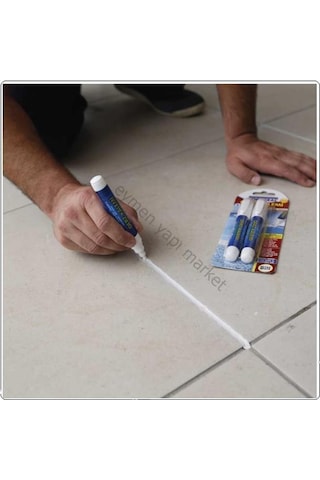 Vodaseal Fayans Derz Kalemi Beyaz 4 lü Set + 4 Adet Yedek Uç