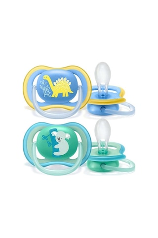 Philips Avent Ultra Air Karanlıkta Parlayan Desenli Gece Emziği 2'li Çok Renkli