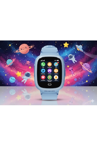 Kn8100m  Akıllı Çocuk Saati 4g Sim Kart Destekli Görüntülü Görüşme Özelliği Var