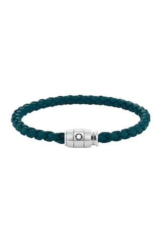 Montblanc Meisterstück Steel 3-ring Kıbrıs Mavisi Deri Bileklik 1 Mavi 99961846