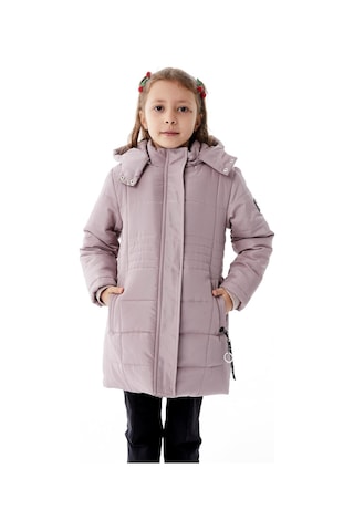 Benitto Kids Kız Çocuk Kapüşonlu Kışlık Şişme Mont 51355 Mor