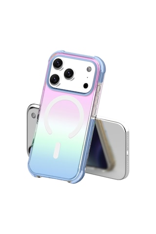 Buff Apple Uyumlu iPhone 17 Pro Max Magsafe Radiant X Kılıf Mavi
