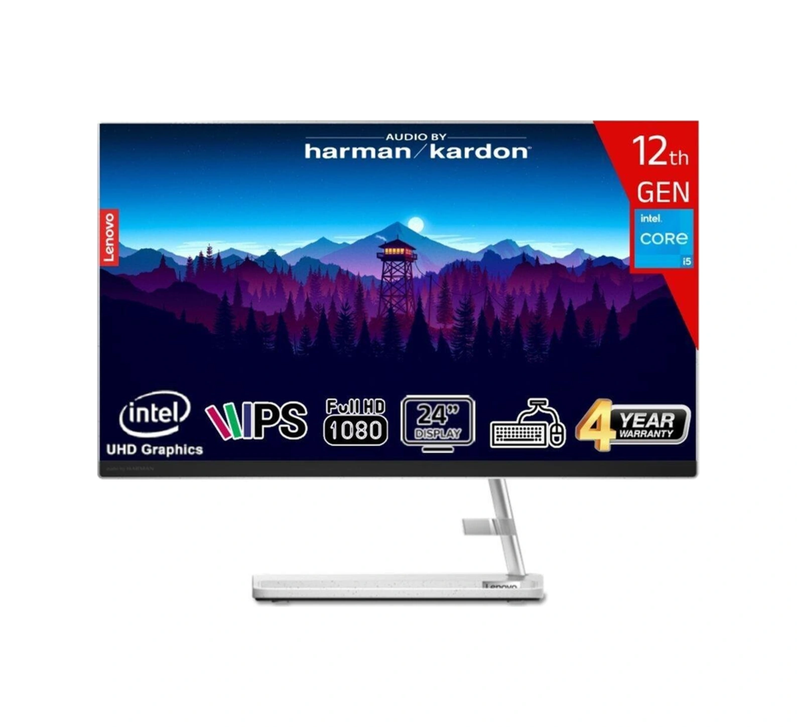 Lenovo Ideacentre Aıo 3 24ıap7 Intel Core I5-12450h 8gb 512gb Ssd Intel Uhd Graphics 23.8 Fhd Ips Freedos F0gh01gdtr-8512 Klavye+mouse Beyaz All In One Bilgisayar-18254