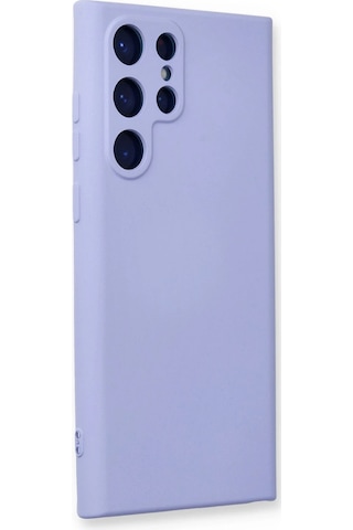 Newface - 616 - Samsung Galaxy Uyumlu S24 Ultra Kılıf Nano İçi Kadife Silikon - Csmo-tex - - Lila LİLA