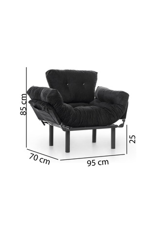 Pafu Nitta Tekli Kanepe - Siyah