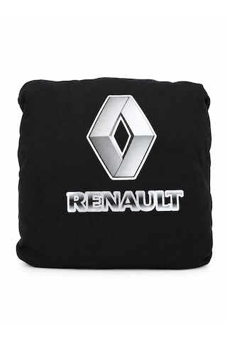 Penye Servis Kılıfı Renault Logolu Siyah Kumaş Kılıf 1 Takım