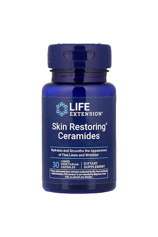 Life Extension Skin Restoring Ceramides 30 Liquid Vegetarian Capsules Usa Menşeii Dmmedicine
