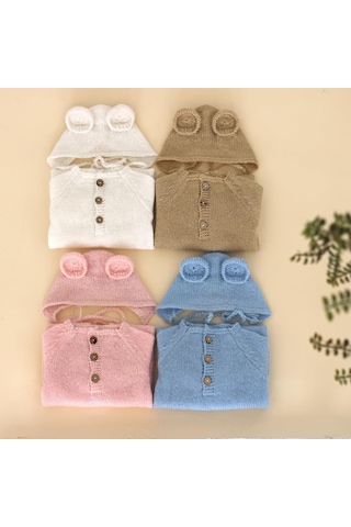 Born Fotoğraf Sahne Kıyafetleri Tiftik Ayı Şapka Romper Bodysuit Bebek Fotoğraf Çekimi Kıyafetler Bebekler İçin Destek Beyaz Beyaz