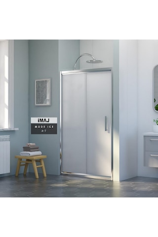 İmaj Banyo Mode İce A-7 İki Duvar Arası 1 Sabit 1 Sürgü Duşakabin Krom