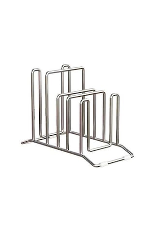 Pazly Suntek Kesme Tahtası Depolama Rafı - Tencere Tava Kapakları Bakeware Gümüş Gümüş