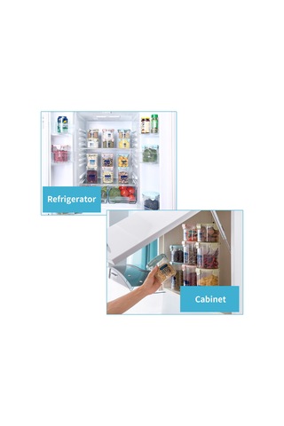 Yaleker Hava Geçirmez Pp Gıda Saklama Kabı - Kuru Gıda, Tahıl Ve Kahve Depolama Yeşil