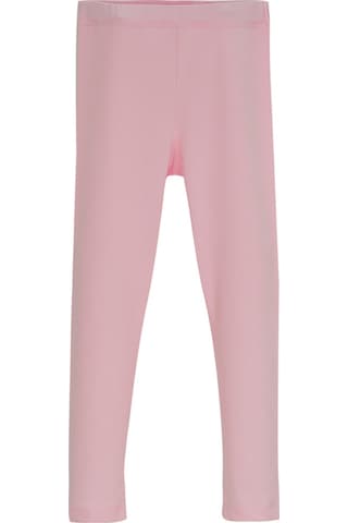Lovetti Açık Pembe Kız Çocuk Tam Boy Düz Basıc Tayt Pembe