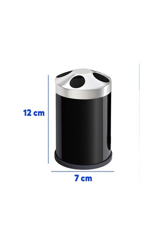 Badem10 Set Üstü Diş Fırçalık Banyo Metal Diş Fırçası Kabı Kutusu Siyah Çok Renkli