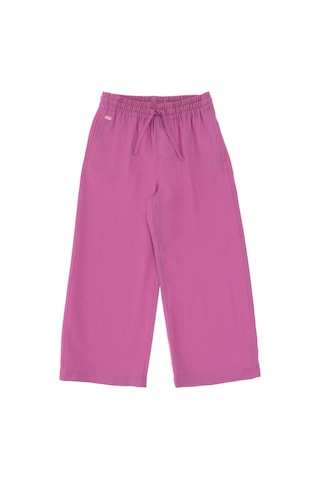 U.S. Polo Assn. Kız Çocuk Fuşya Loose Fit Modal Karışımlı Kanvas Pantolon 50309120-VR023