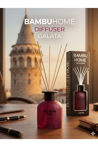Oda Ofis Kokusu Galata 120 Ml Bambuhome Dıffuser Oryantal Işık