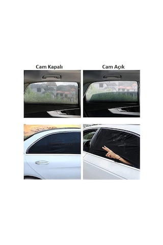 Ankaflex Araba Araç Oto Yan Cam Güneşlik Örtü Perde 2 Adet