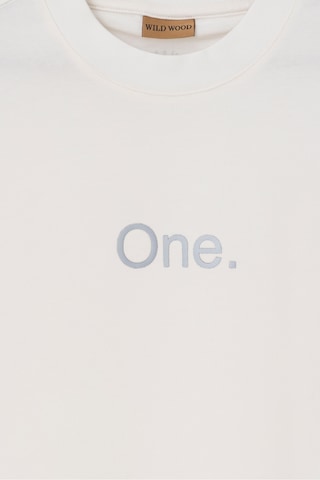 Wild Wood Garment Wild Wood "the One" Baskılı Premium Oversize T-shirt Ekru