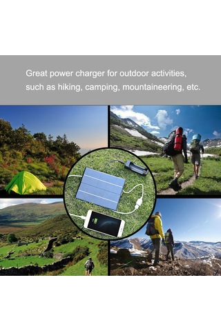 Mufunye 5v 3.5w Çok Kristal Silikon Güneş Paneli - Dışarıda Telefon Ve 18650 Pil Şarjı, Usb Ve Dc Bağlantılı, Hafif Ve Taşınabilir