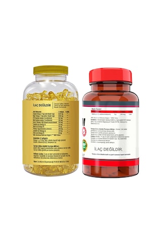 Flx Omega 3-6-9 Balık Yağı 180 Softgel & Nevfix Selenyum 200 Mcg