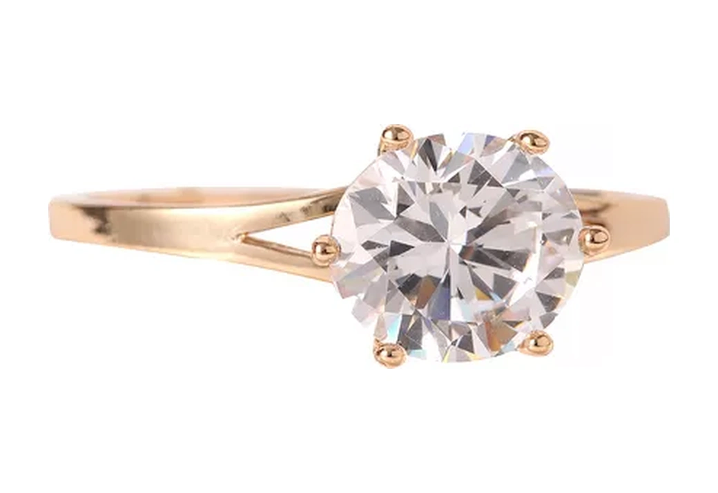 Xuping İnce Taşlı Altın Kaplama Nişan Yüzüğü 219968934 Diğer