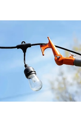 Elmpaly 1 Adet Ayarlanabilir Kuş Yemliği Kancası - Plastik Bahçe Askılığı