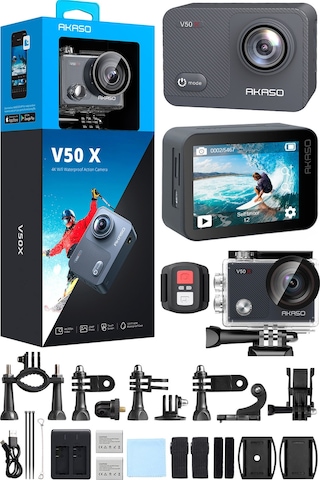 Akaso V50X Native 170° 4K Ultra HD Aksiyon Kamerası