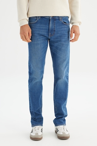 Lee Pamuklu Straight Fit Cepli Esnek Jean Denim Kot Pantolon Mavi