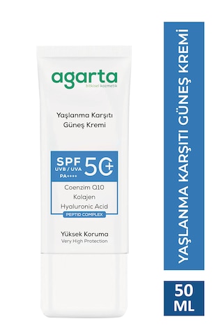 Agarta Collagen İçerikli Yüz Güneş Kremi SPF50+ 50 ML