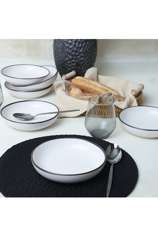 Simply Nordic Yemek Tabağı 18 Cm 6 Adet 19985 Beyaz