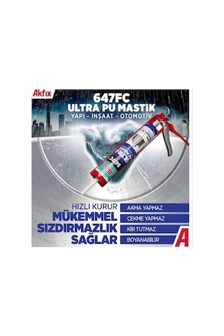 647fc Ultra Poliüretan 280 Ml Beyaz Mastik