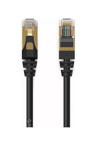 Orico CAT7 Ethernet Kablosu 100 CM Siyah Pug-C7-10