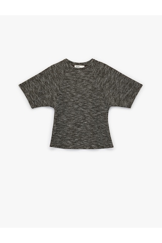 Koton Regular Fit Kısa Kollu Bisiklet Yaka Tişört Kahverengi Desenli 6sak50127ek Kahverengi