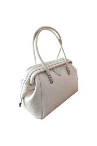 Nas 1420 Kadın El Çantası Bej Siyah