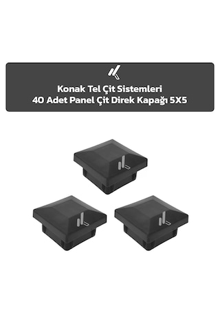 Konak Tel Çit Sistemleri Panel Çit Direği Kapağı Antrasit