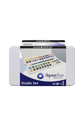 Daler Rowney Aquafine Sulu Boya Studio Set 48 Renk