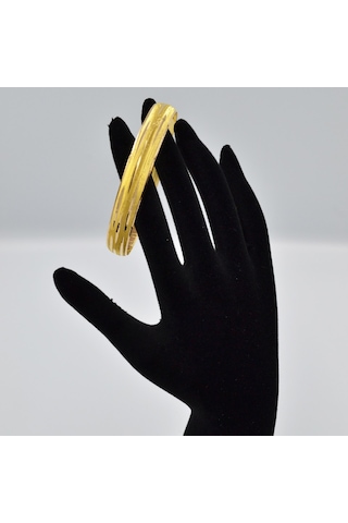 Ozanlar Gold 22 Ayar Çizgi Desenli Bilezik 10 G