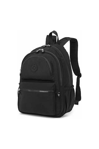 Büyük Boy Sırt Çantası Smart Bags Krinkıl Kumaş 1050 Siyah