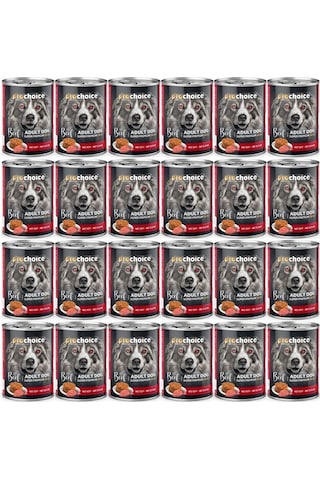 Pro Choice Sigir Etli Sekersiz Ezme Yetiskin Köpek Konservesi 400gr 24 Adet