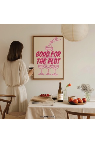 Arsa Bar Duvar Sanatı, Pembe Bar Arabası Sanatı, Alkol Espri Sanatı Poster