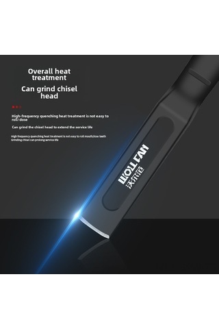 Besthome1 Endüstriyel Siyah Oksitlenmiş Krom Vanadyum Çelik Bıçaklı 10 Düz Taşcı Kesici