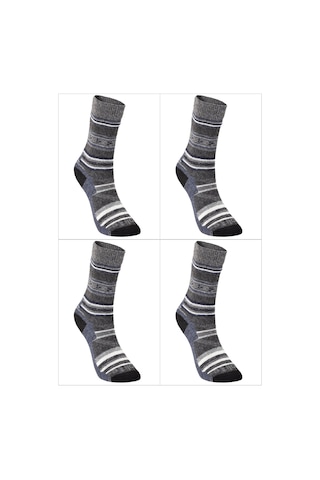 Evolite Nord Merino Çorap-mavi 4'lü Set Mavi