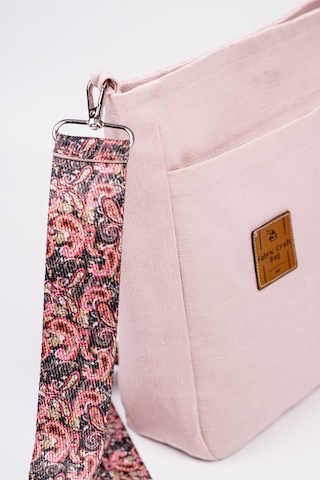 Fabric Craft Bag Omuz Çanta Kumaş Pembe Açık Pembe