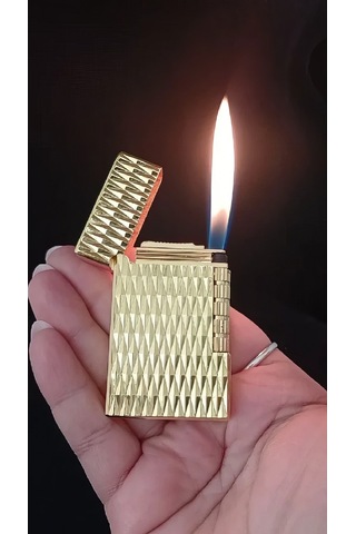 Gold Kaplama Klasik Tetikli Lüks Hediyelik Çakmak Çok Renkli