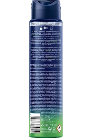 Nıvea Men Erkek Sprey Deodorant Fresh Sensation 250 Ml, 72 Saat Terleme Ve Ter Kokusuna Karşı Anti-perspirant Koruma,ferah Koku,avantajlı Boy