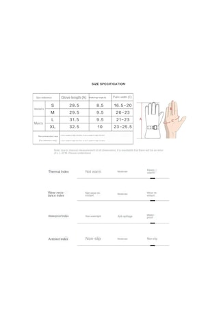 Moveevo Kışlık Kayak Eldiveni - Erkek Ve Kadın İçin Siyah/beyaz, Sıcak Tutucu, Dokunmatik Uyumlu, Parmaklı, S/m/l/xl Boyutlar Siyah