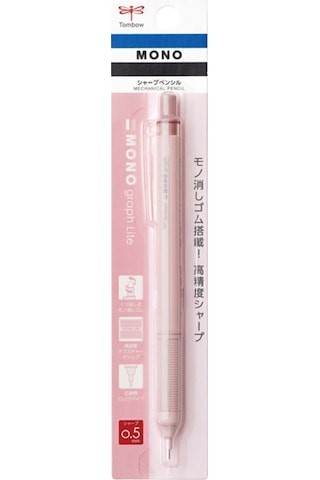 Tombow Mono Graph Lite Mekanik Kurşun Kalem 0,5mm Gri Pembe Pembe
