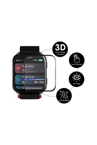 Garmin Venu X1 İçin 5 Adet Enkay 3d Tam Kapsama Yumuşak Pc Kenar Pmma Hd Ekran Koruyucu Film