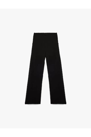 Koton Beli Lastikli Cep Detaylı Basic Siyah Kız Çocuk Pantolon 6wkg40074ak Siyah